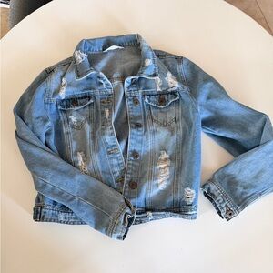 Distressed Blue Denim Jacket